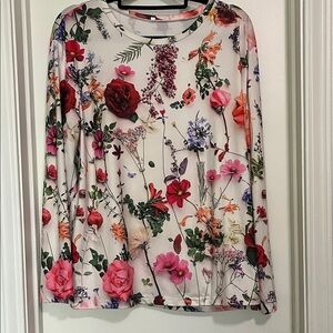 Vibrant Floral Long Sleeve Top
